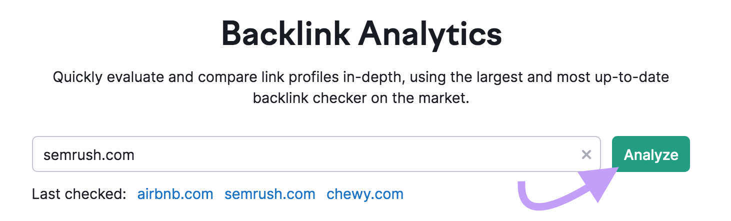 "sr02.amztools.in" domain entered into the Backlinks tool search bar