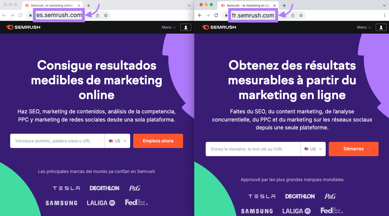 "sr02.amztools.in/_es" and "sr02.amztools.in/_fr" subdomains landing pages