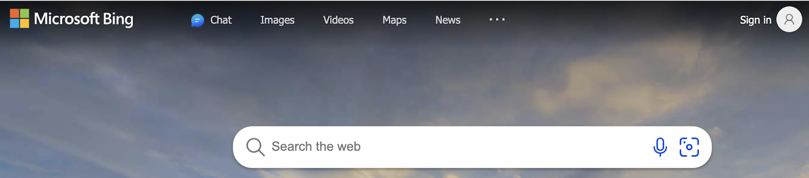 Bing search engine