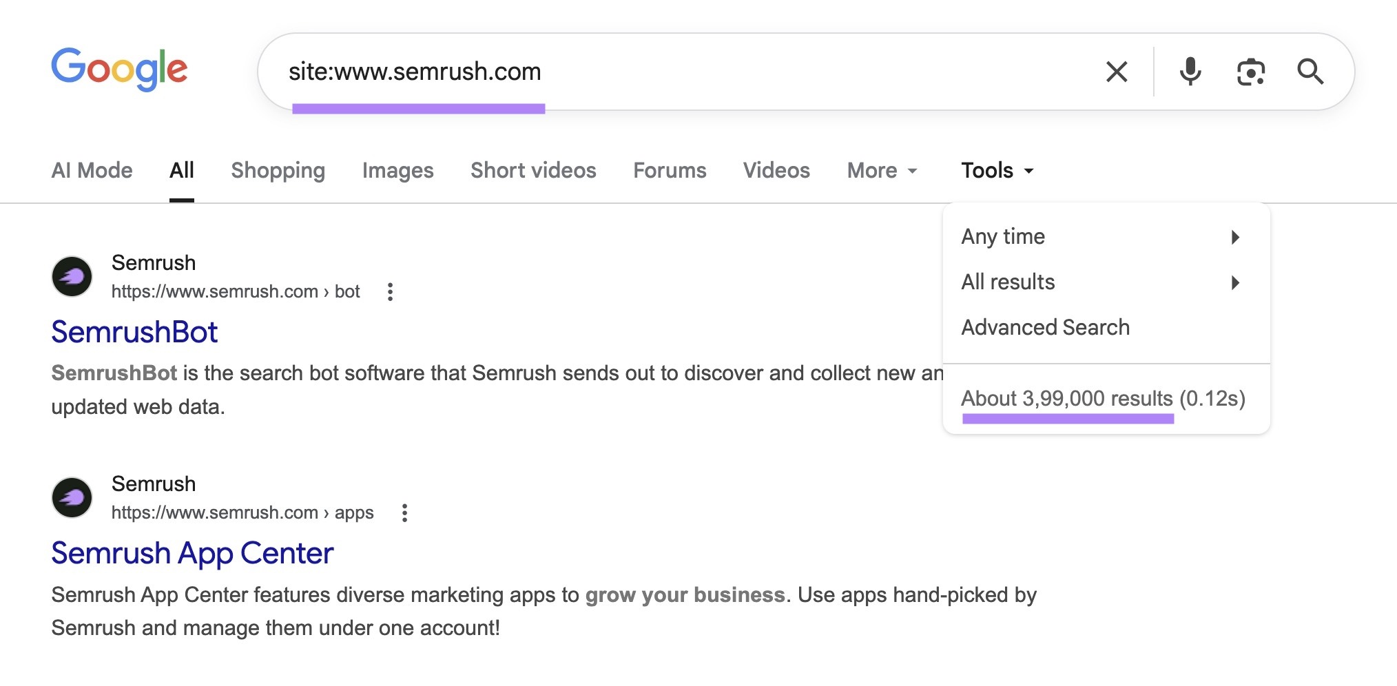 Google shows about 3,99,000 results for “site:sr02.amztools.in” search.