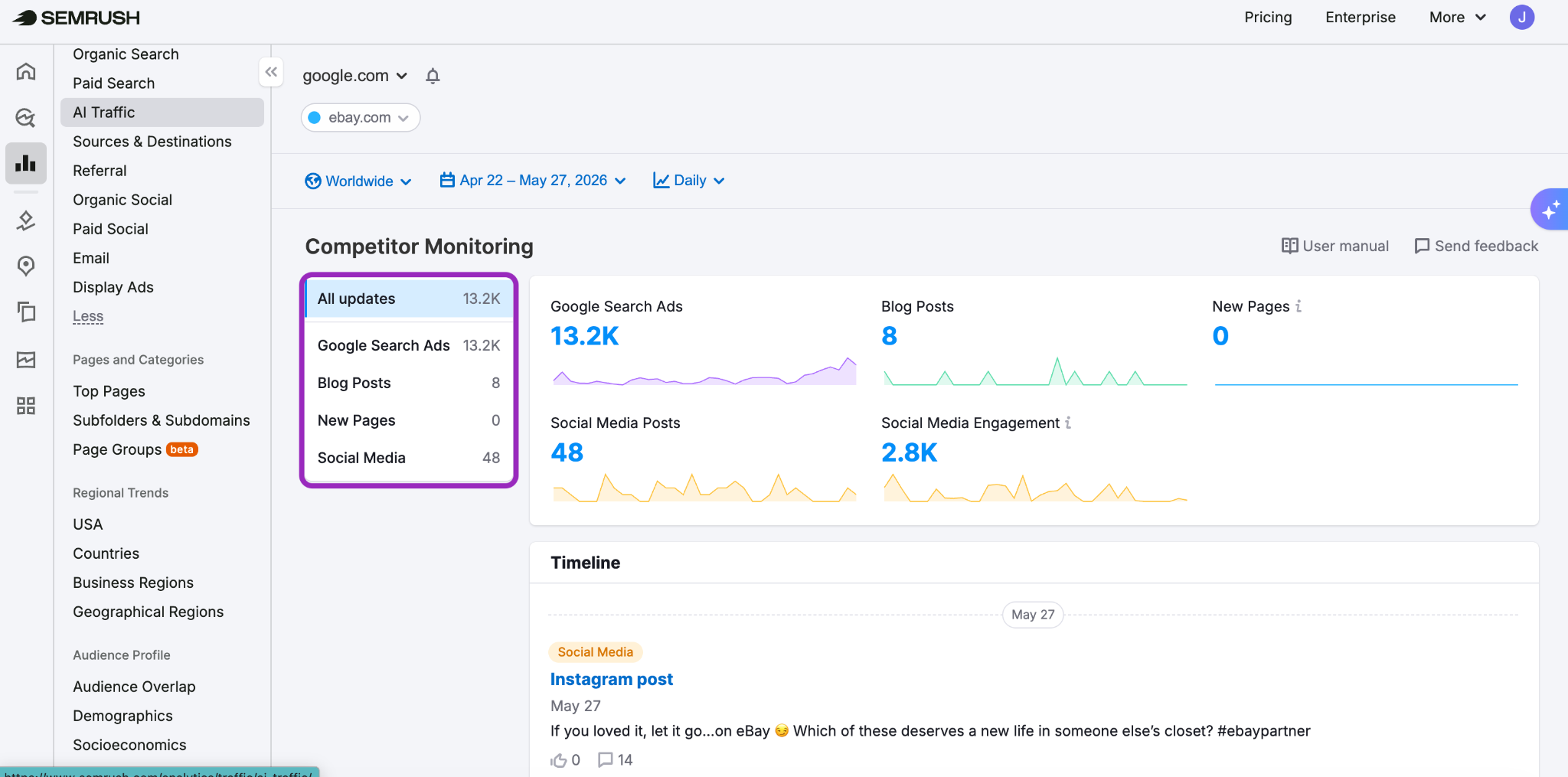 Competitor Monitoring (formerly EyeOn) image 8